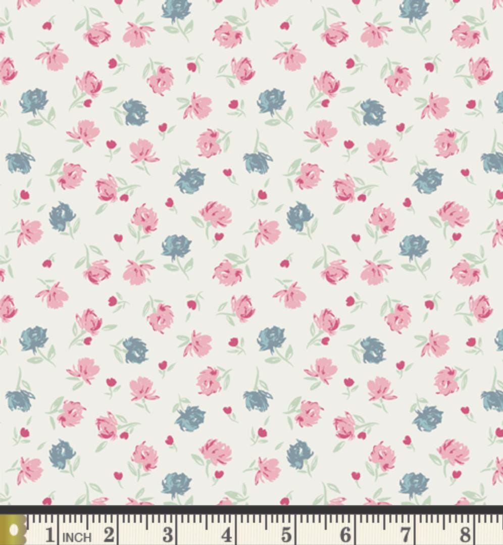 Gentle Rosebuds Charm – Premium Cotton by the Yard – THE CUR8TOR - Romantica Collection by AGF Studio – Art Gallery Fabrics, Floral Print