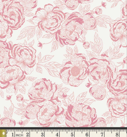 Floral Affection Subtle – Premium Cotton by the Yard – THE CUR8TOR - Romantica Collection by AGF Studio – Art Gallery Fabrics, Floral Print