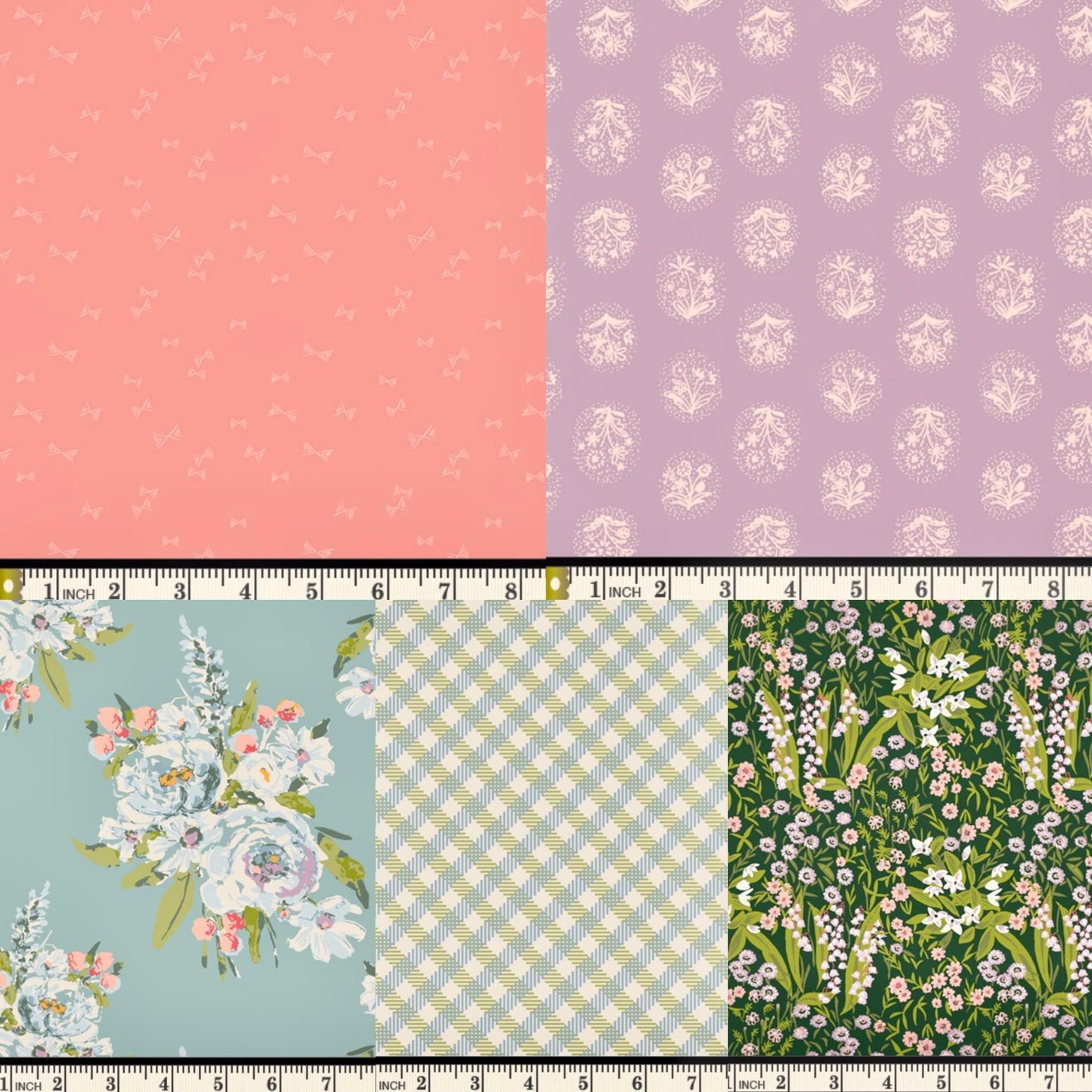 Sun-Kissed Meadow Fabric Bundle – 9 Pc Midsummer Collection by Sharon Holland – Fat Quarter, Half Yard, or Quarter Yard Cuts – AGF