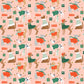 Dapper Dogs – Pink Metallic Fabric by Dominika Godette – Merry Pawmas Collection – Christmas Cotton Fabric by the Yard