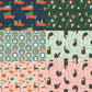 Jingle Paws – Cat & Dog Christmas in Gold Metallic Bundle – 6pc Cotton And Steel Holiday Fabrics | Fat Quarter, Quarter Yard, Half Yard Cuts