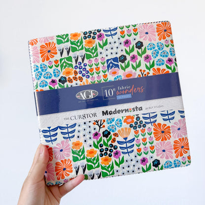 Modernista Layer Cake – The Cur8tor 10" Square Pack (42 Pieces) by AGF Studio for Art Gallery Fabrics