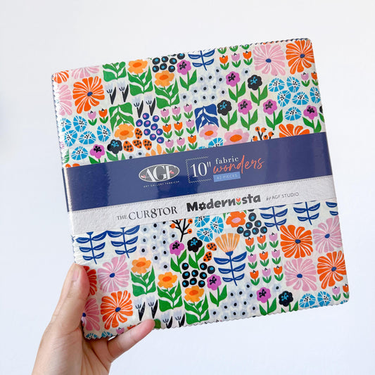 Modernista Layer Cake – The Cur8tor 10" Square Pack (42 Pieces) by AGF Studio for Art Gallery Fabrics