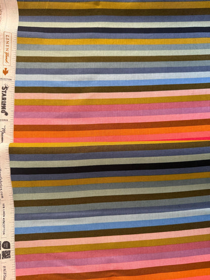 Linear Radiance In Linen Blend Fabric by Maureen Cracknell for Art Gallery Fabrics | Starling Collection | Sold by the Yard