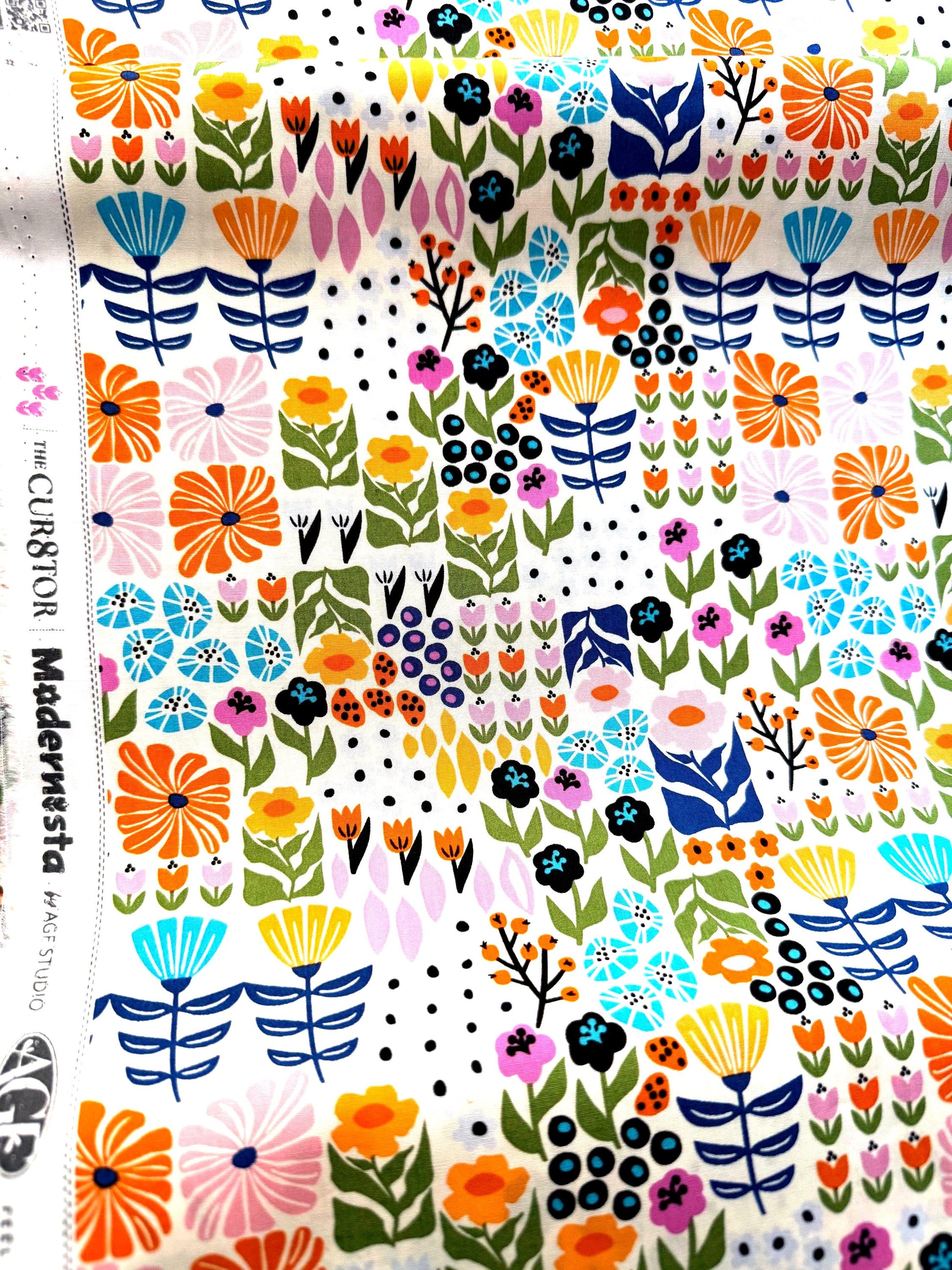 Petal Patchwork – Premium Cotton by the Yard – THE CUR8TOR - Modernista Collection by AGF Studio – Art Gallery Fabrics, Floral Print