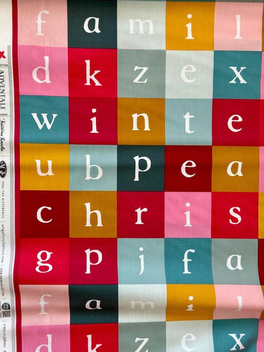 Letters to Santa – Premium Cotton by the Yard – ADVENTALE Collection by Katarina Roccella – Art Gallery Fabrics, Holiday Print