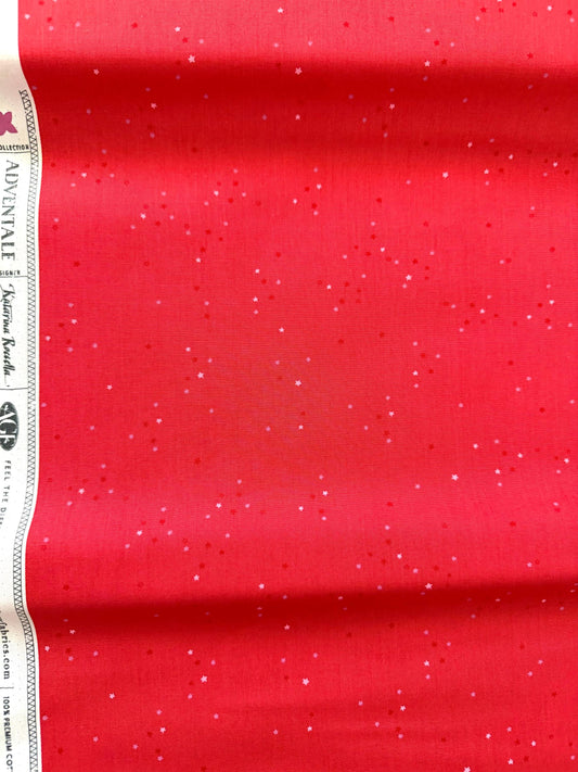Twinkle Little Stars Ruby – Premium Cotton by the Yard – ADVENTALE Collection by Katarina Roccella – Art Gallery Fabrics, Holiday Print