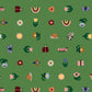 Tulip Creatures, Fabric by the Yard, 100% Organic Cotton, By Leah Duncan for Cloud9 Fabrics, Fern Grove Collection, Floral Print