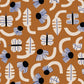 Forage, Fabric by the Yard, 100% Organic Cotton, By Leah Duncan for Cloud9 Fabrics, Fern Grove Collection, Floral Print