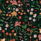 Moon Grove, Fabric by the Yard, 100% Organic Cotton, By Leah Duncan for Cloud9 Fabrics, Fern Grove Collection, Floral Print
