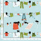 Hanging Out Fabric, By Dear Stella, Cats In The Laundry Collection, Cotton By The Yard, Cat Pattern