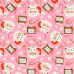Santa Mugs Fabric, By Dear Stella, HOLLY JOLLY Collection, Cotton By The Yard, Christmas Pattern
