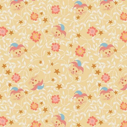 Purrfectly Clownish Sun – Premium Quilting Cotton by the Yard | Purr Parade Collection by AGF Studio | Art Gallery Fabrics