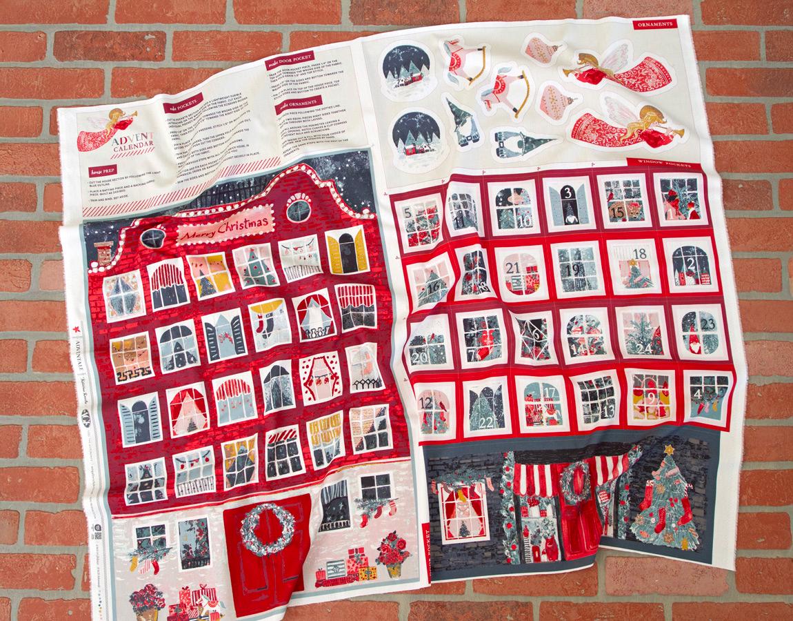 Advent Calendar Panel – Cotton by the Yard – ADVENTALE Collection by Katarina Roccella – Art Gallery Fabrics, Panel Size = 36" x 44"