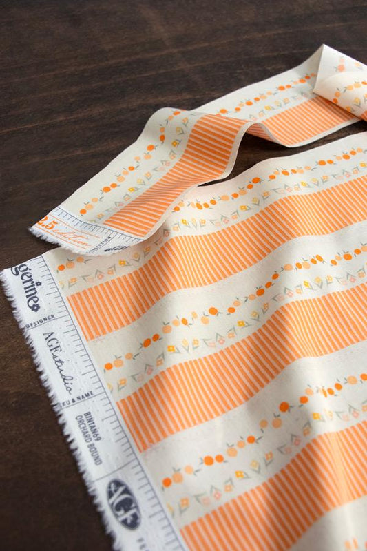Premium Cotton Fabric by Yard - Tangerine Collection, Orchard Bound - 2.5 Edition / Binding, Quilt & Craft Material from AGF Studio