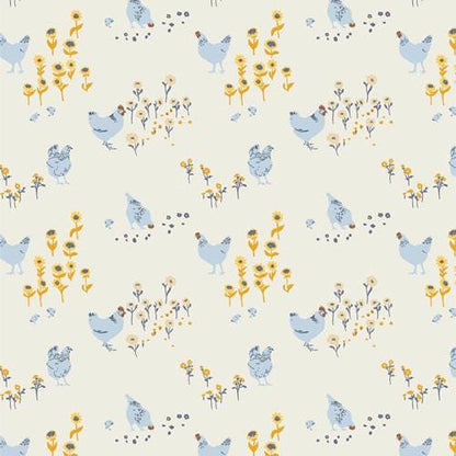 Hens and Chicks – Quilting Cotton Fabric by the Yard | POTAGER Collection by Sharon Holland for Art Gallery Fabrics
