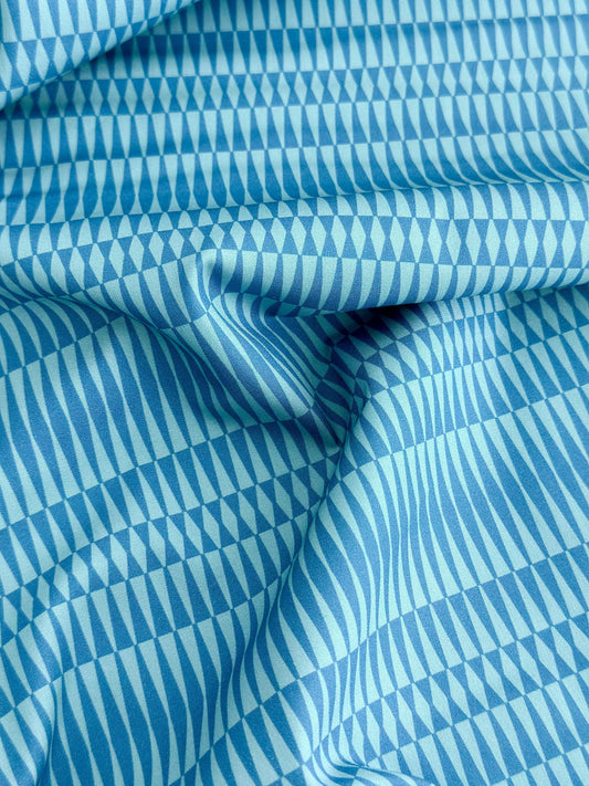 Carnival Stripe Sky – Premium Quilting Cotton by the Yard | Purr Parade Collection by AGF Studio | Art Gallery Fabrics