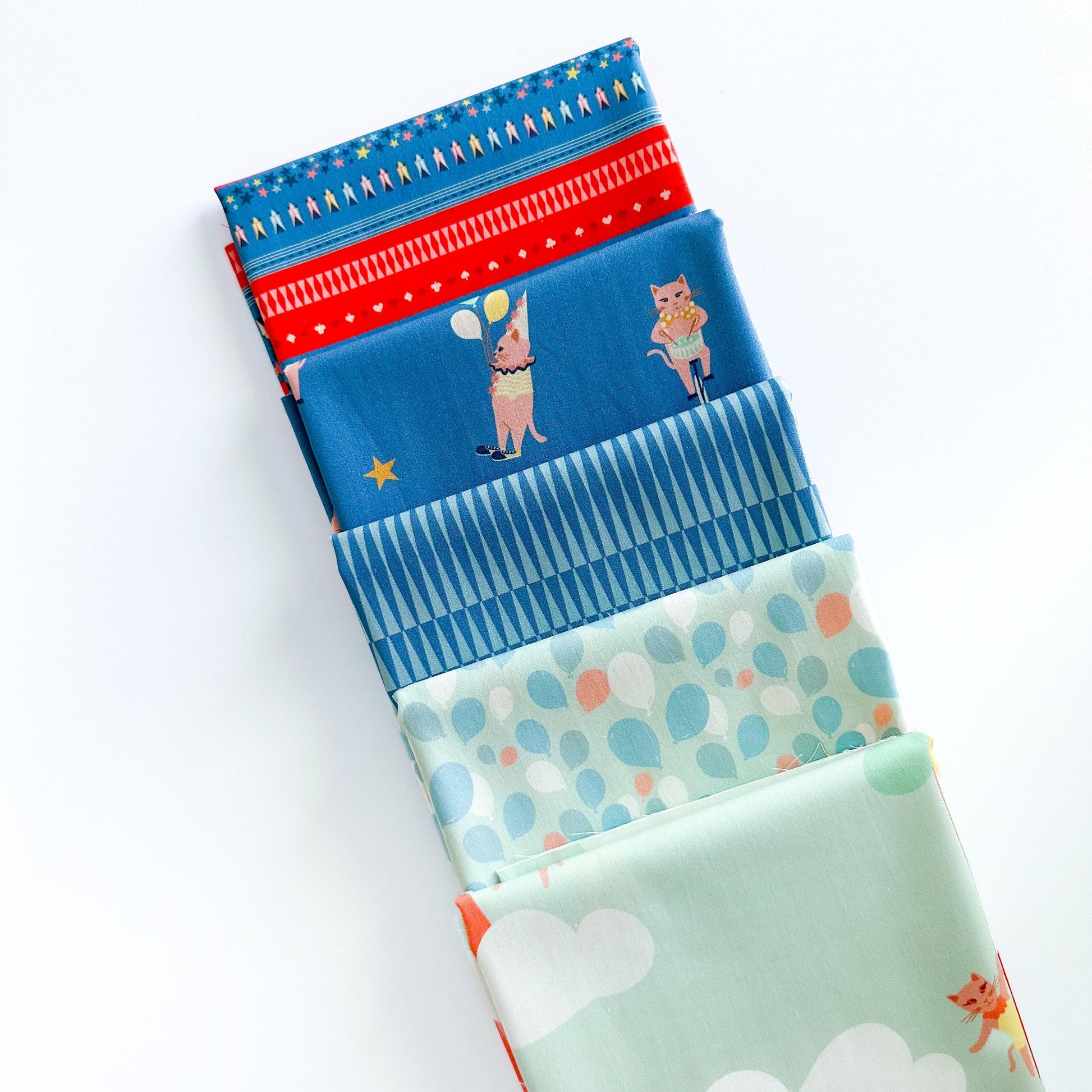 Purr Parade Fabric Bundle – 17 Pc Quilting Cotton Collection by AGF Studio | Half Yard, Fat Quarter, or Quarter Yard Cuts