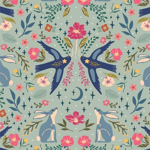 Moonlit Forest Dawn – Premium Quilting Cotton by the Yard | Starling Collection by Maureen Cracknell – Art Gallery Fabrics