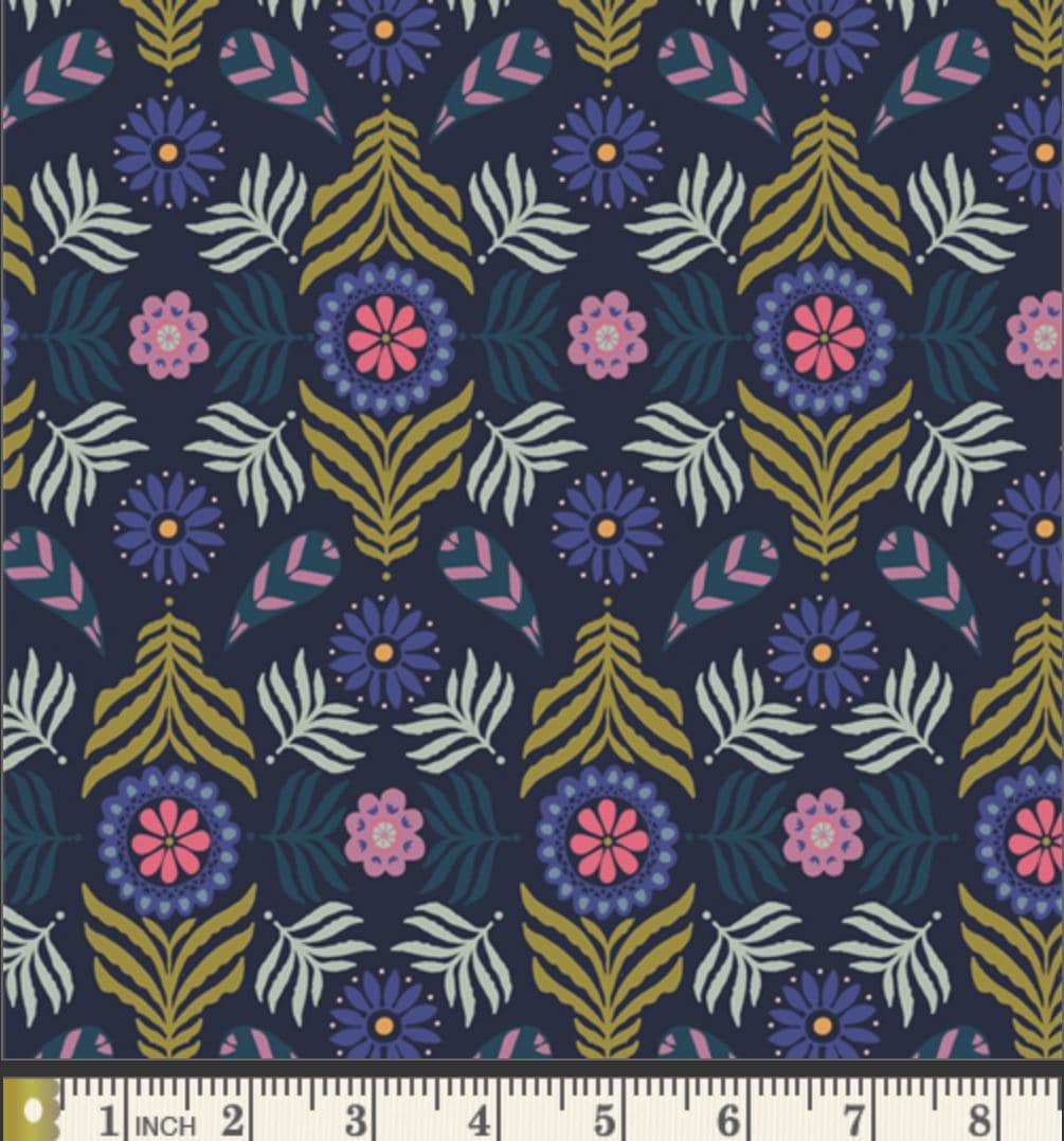 Bloom Plume – Premium Quilting Cotton by the Yard | Starling Collection by Maureen Cracknell – Art Gallery Fabrics
