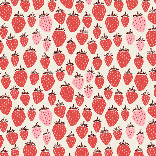 Queen of Berries - Pink Berry Fabric
