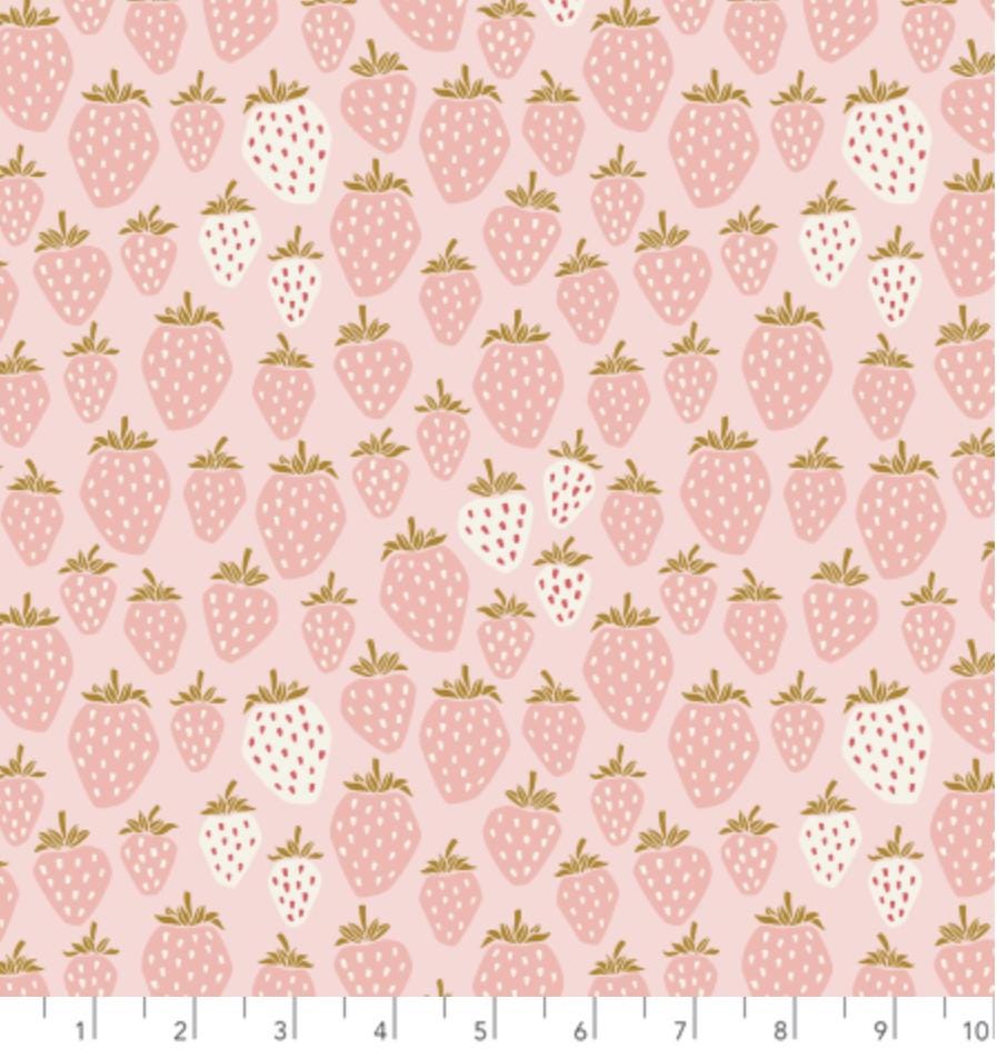 Queen Of Berries - Flush Pink Fabric