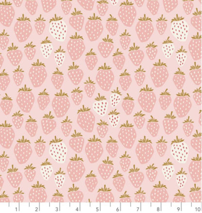Queen Of Berries - Flush Pink Fabric