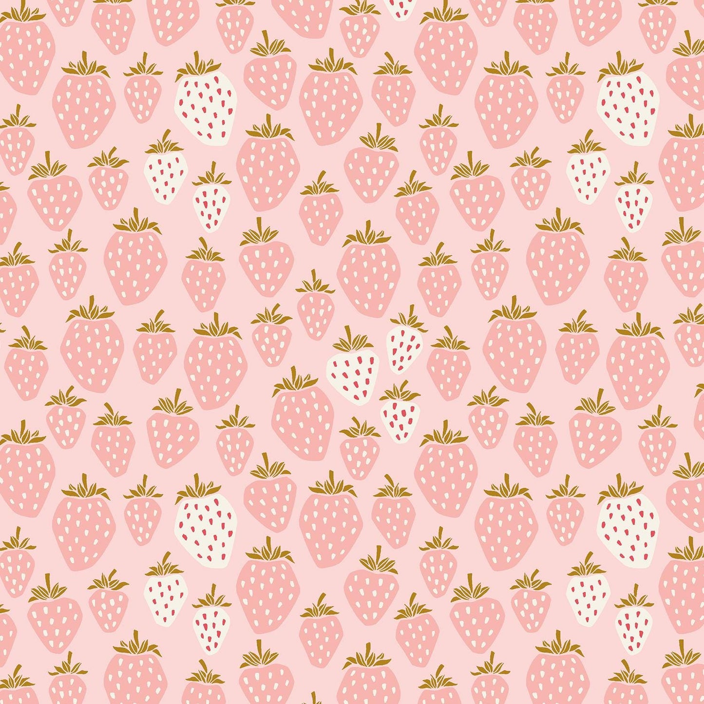 Queen Of Berries - Flush Pink Fabric