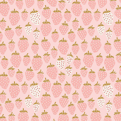 Queen Of Berries - Flush Pink Fabric