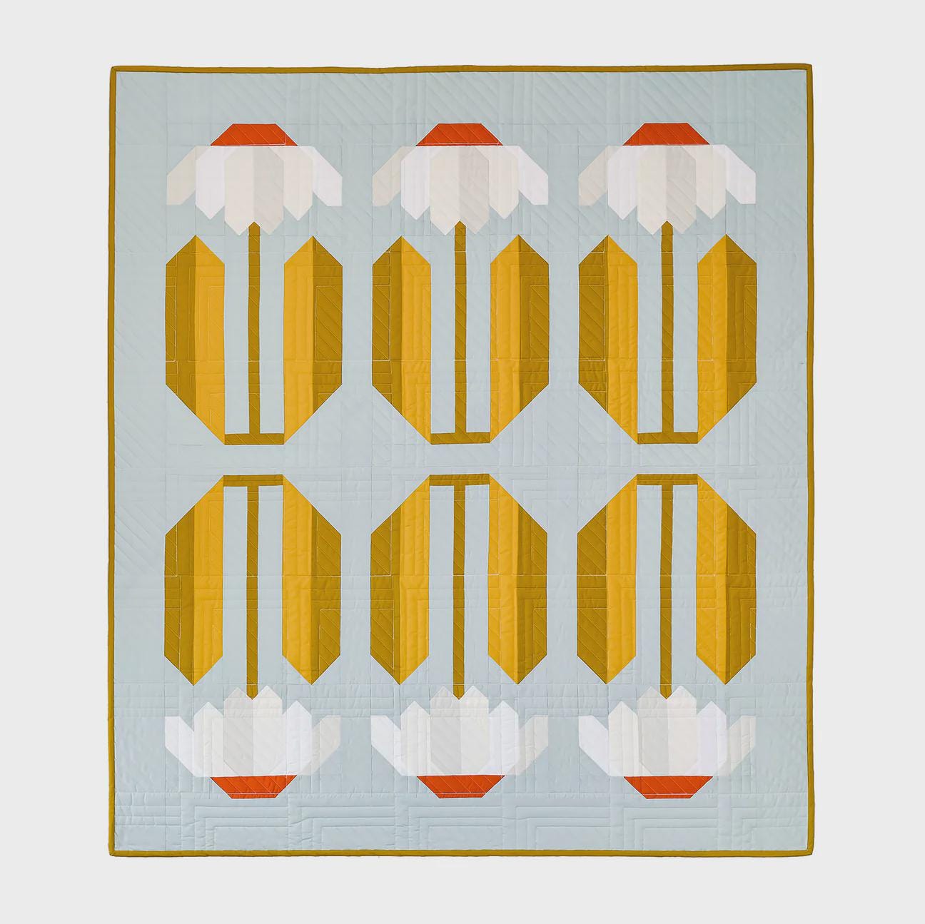 Everbloom Quilt Pattern – Crib & Large Throw Sizes | Modern Floral-Inspired Quilt Design for Intermediate Sewists (Printed Pattern)