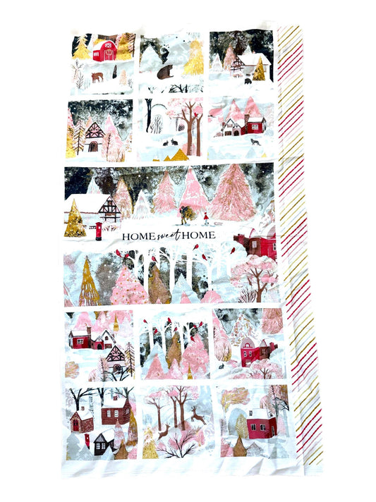 Welcome Home Panel – Premium Cotton by the Yard – ADVENTALE Collection by Katarina Roccella – Art Gallery Fabrics, Panel Size = 24" x 44"