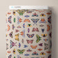 Wing Study, Fabric by the Yard, 100% Organic Cotton, By Leah Duncan for Cloud9 Fabrics, Fern Grove Collection, Butterfly Print