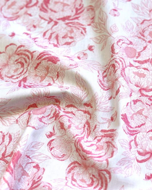 Floral Affection Subtle – Premium Cotton by the Yard – THE CUR8TOR - Romantica Collection by AGF Studio – Art Gallery Fabrics, Floral Print