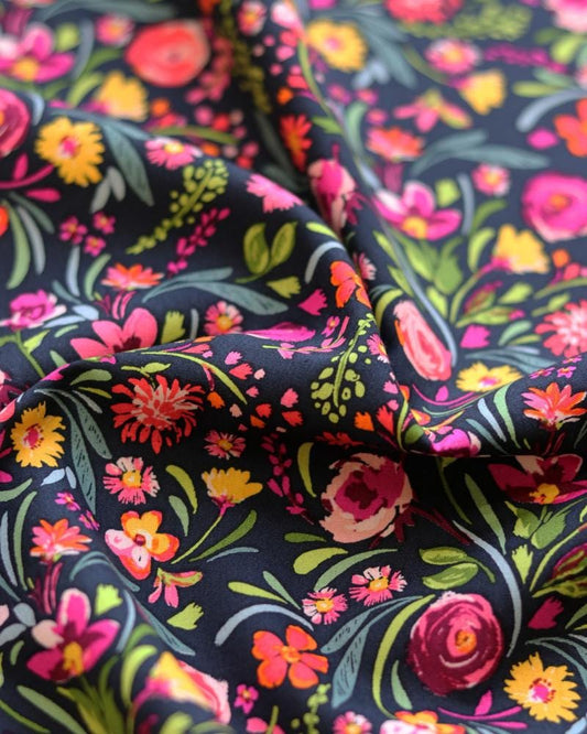 Graceful Blooms – Premium Quilting Cotton by the Yard | THE CUR8TOR - Bohemia Collection by AGF Studio | Art Gallery Fabrics