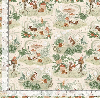 Country Mouse Fabric, By Rae Ritchie for Dear Stella, COUNTRY MOUSE Collection, Cotton By The Yard
