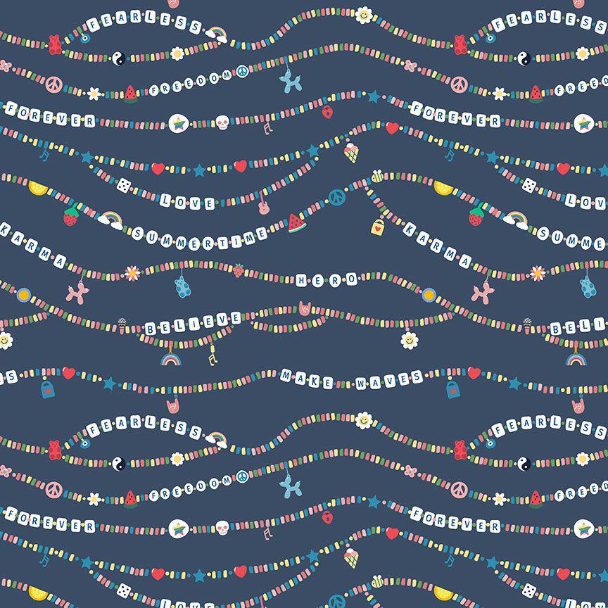 Dear Stella SHIMMER Collection Friendship Bracelets Fabric - Cotton By The Yard