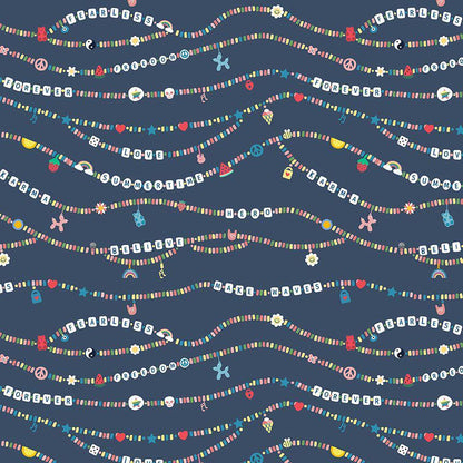 Dear Stella SHIMMER Collection Friendship Bracelets Fabric - Cotton By The Yard