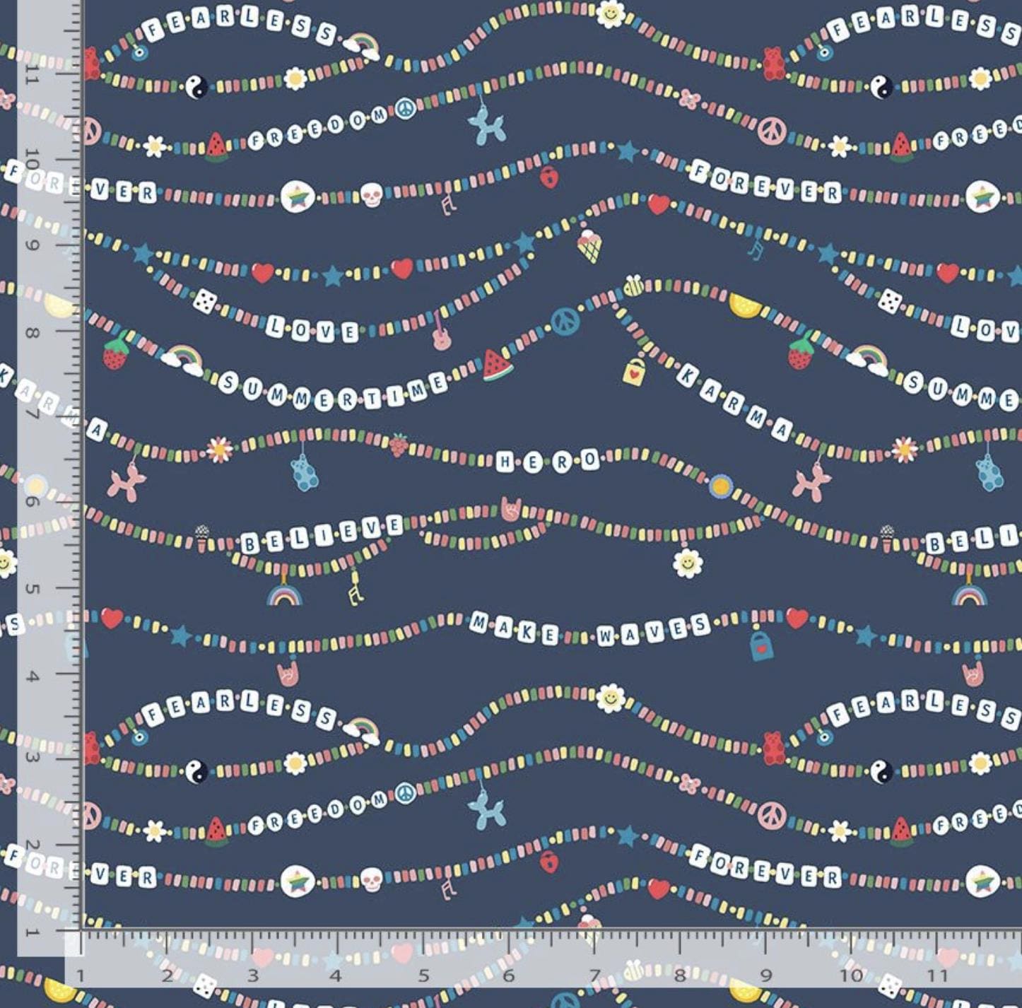 Dear Stella SHIMMER Collection Friendship Bracelets Fabric - Cotton By The Yard