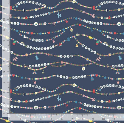 Dear Stella SHIMMER Collection Friendship Bracelets Fabric - Cotton By The Yard