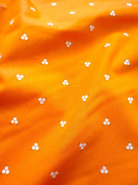 Premium Cotton Fabric by the Yard – Tangerine Collection Sweet Tangerines Quilting & Craft Material for Sewing Projects