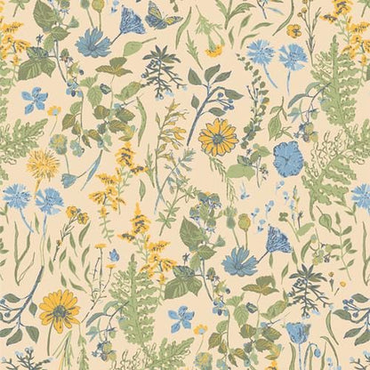 Peaceful Meadow Dawn – Quilting Cotton Fabric by the Yard | POTAGER Collection by Sharon Holland for Art Gallery Fabrics