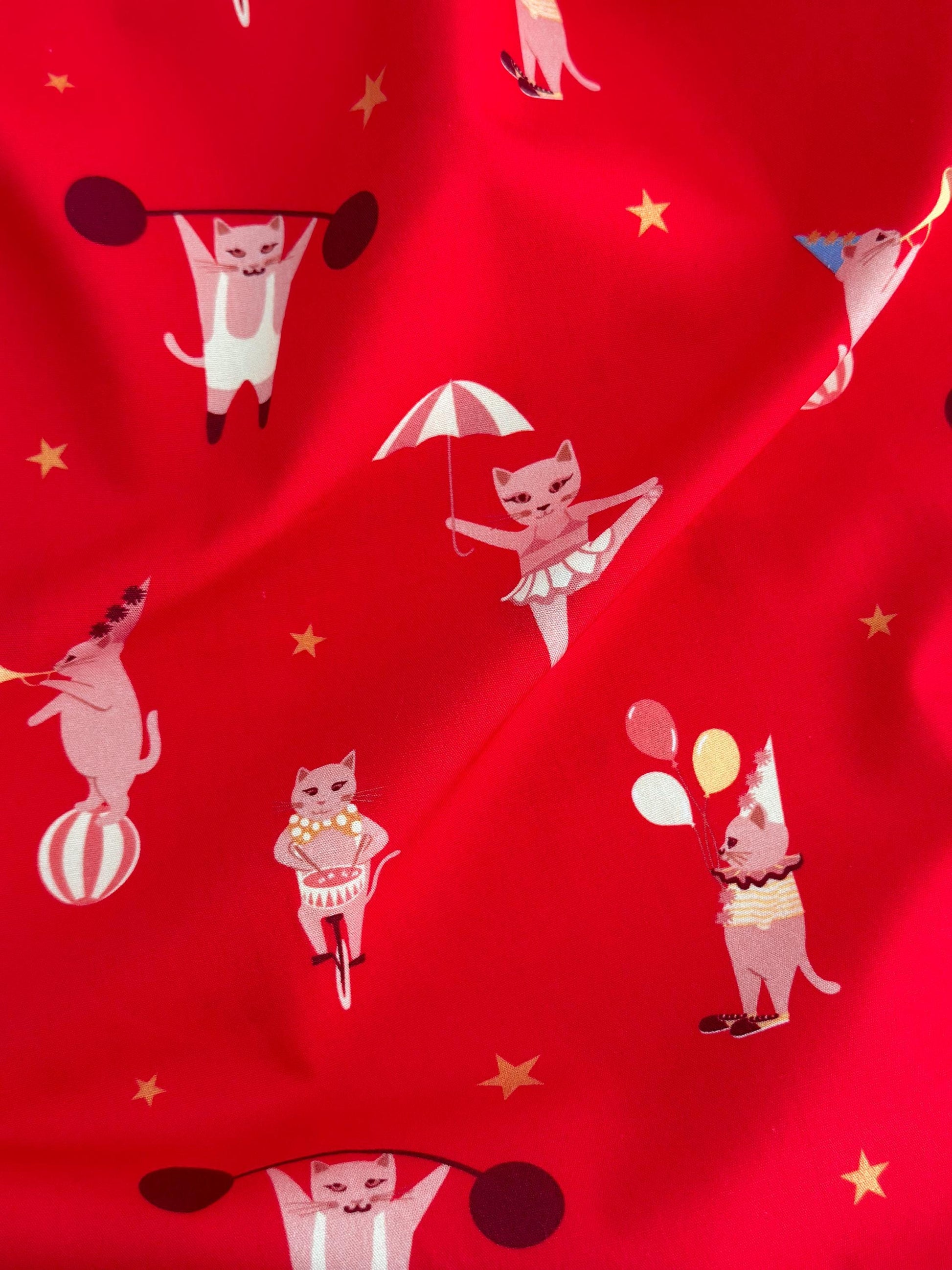 Purrfect Performers Warm – Premium Quilting Cotton by the Yard | Purr Parade Collection by AGF Studio | Art Gallery Fabrics