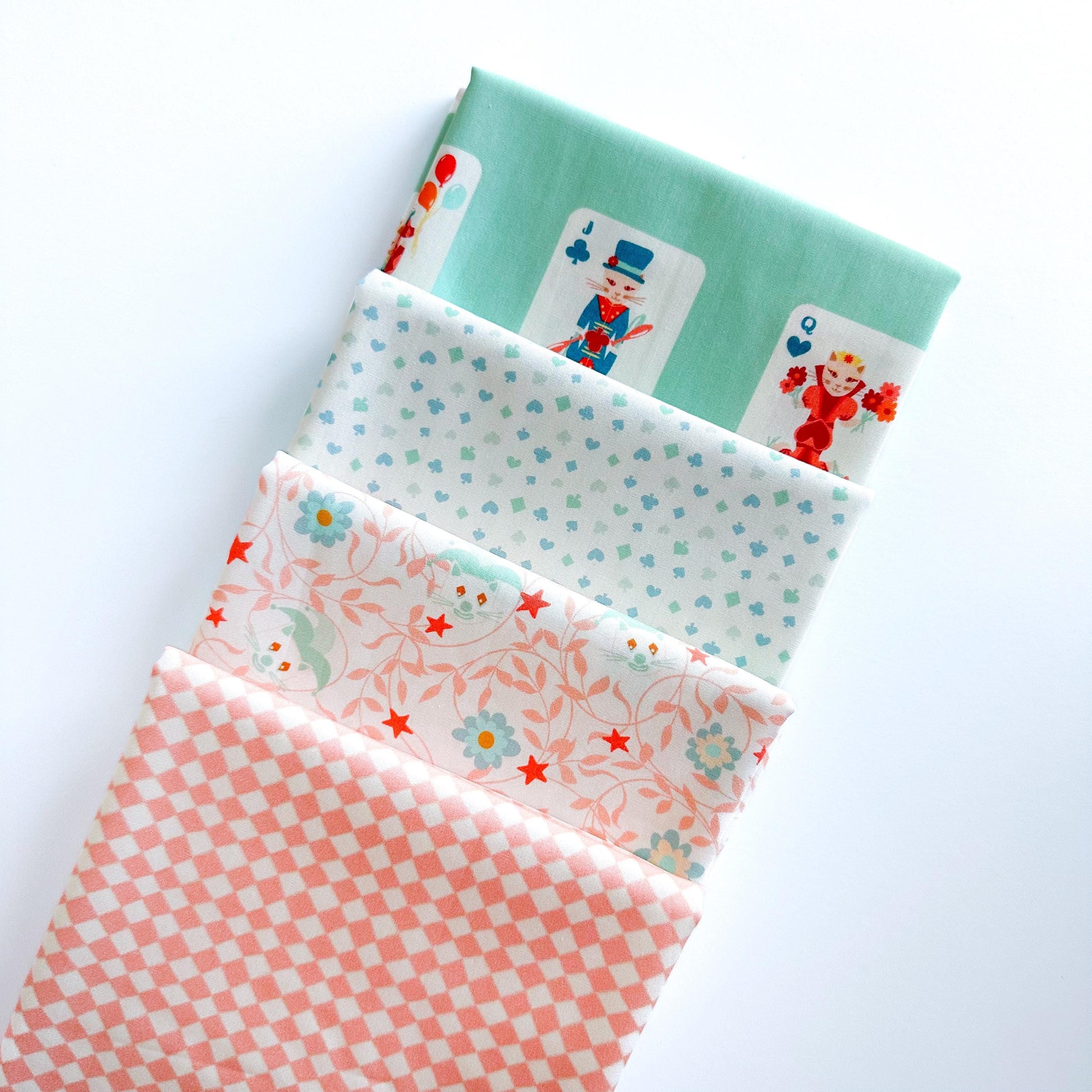 Purr Parade Fabric Bundle – 17 Pc Quilting Cotton Collection by AGF Studio | Half Yard, Fat Quarter, or Quarter Yard Cuts