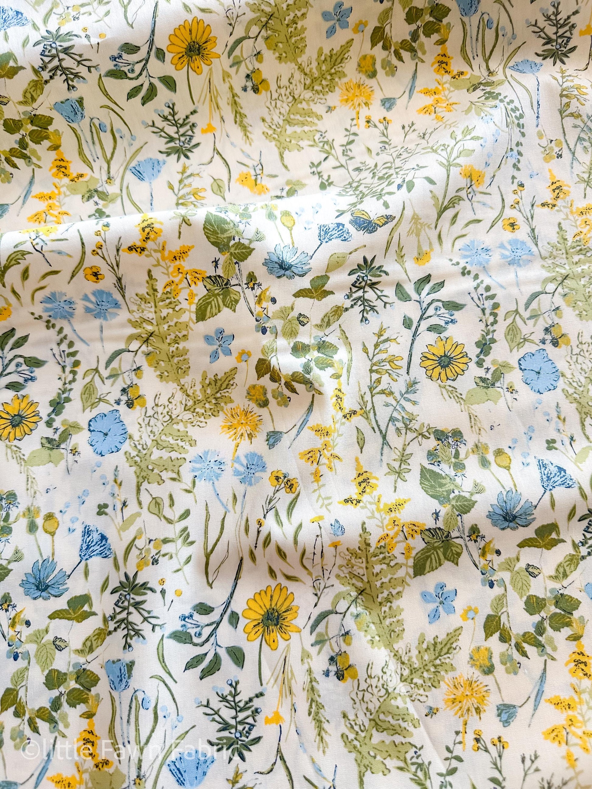 Peaceful Meadow Dawn – Quilting Cotton Fabric by the Yard | POTAGER Collection by Sharon Holland for Art Gallery Fabrics