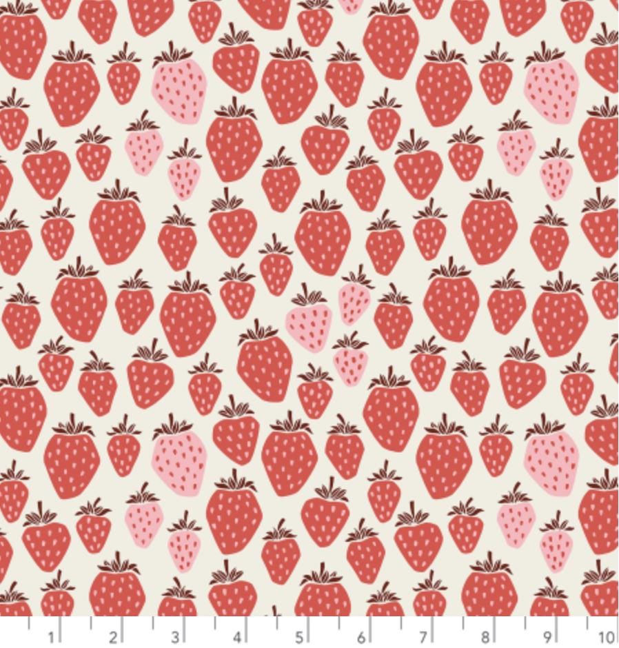 Queen of Berries - Pink Berry Fabric