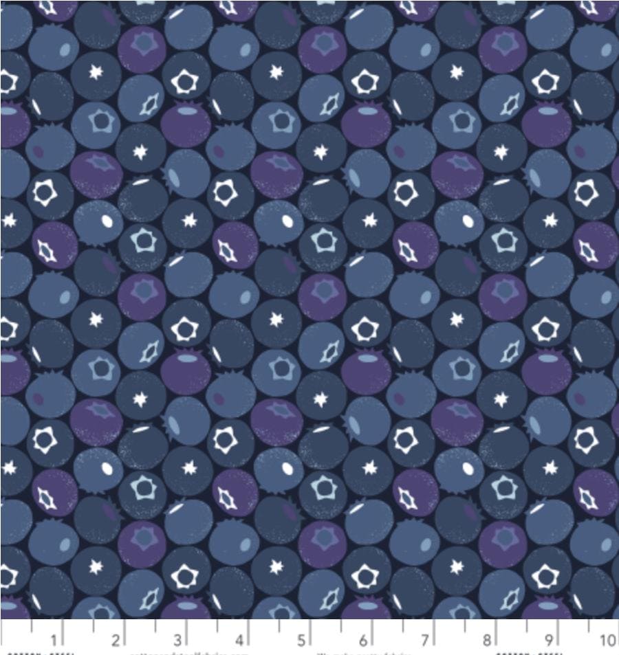 Blueberry - Blue Dusk Fabric