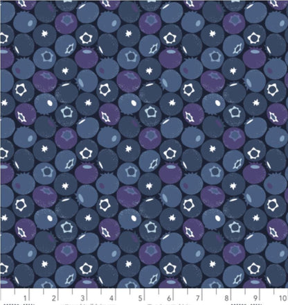 Blueberry - Blue Dusk Fabric