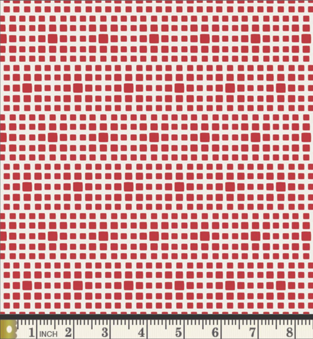 Squared Elements Pomegranate Fabric by AGF Studio - Quilting Material