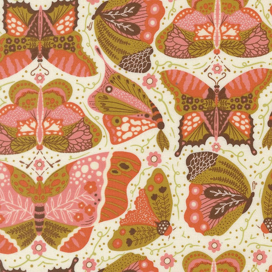 Butterfly Novelty – Night Owl Collection by Gingiber for Moda Fabrics | 100% Cotton Quilting Fabric, Sold by the Yard