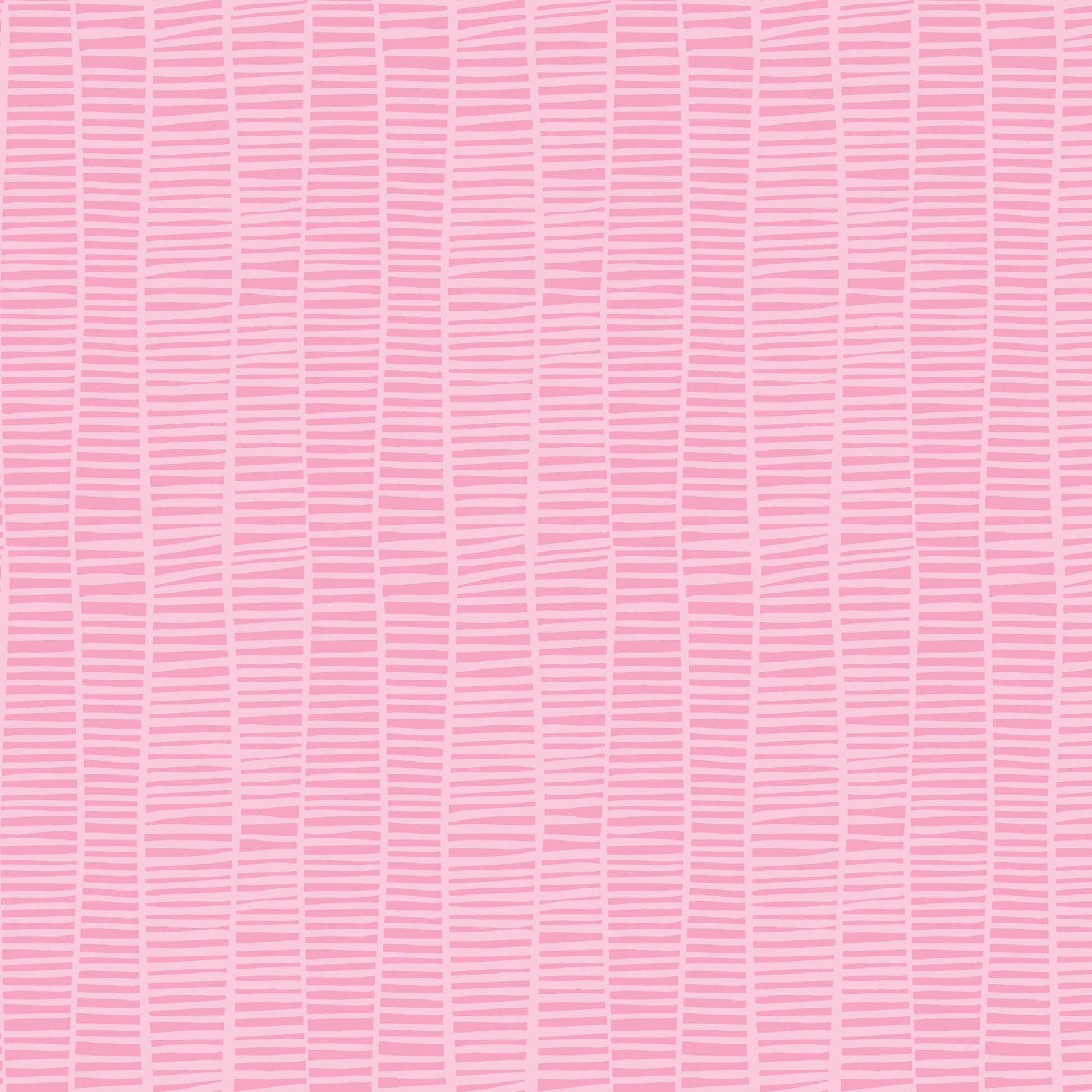 Striped Roots | Pink, Fabric by the Yard, 100% Organic Cotton, By Claire Iglesias for Cloud9 Fabrics, Wild Garden Collection